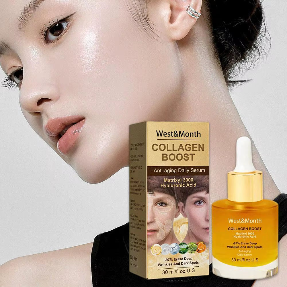 Collagen Boost Face Serum Esssence Moisturizing Tightening Hydrating Smoothing Serum Korean Skin Care Cosmetics