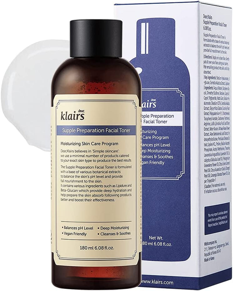 KLAIRS Supple Preparation Facial Toner, 180Ml, 0.245 Kg Pack of 1