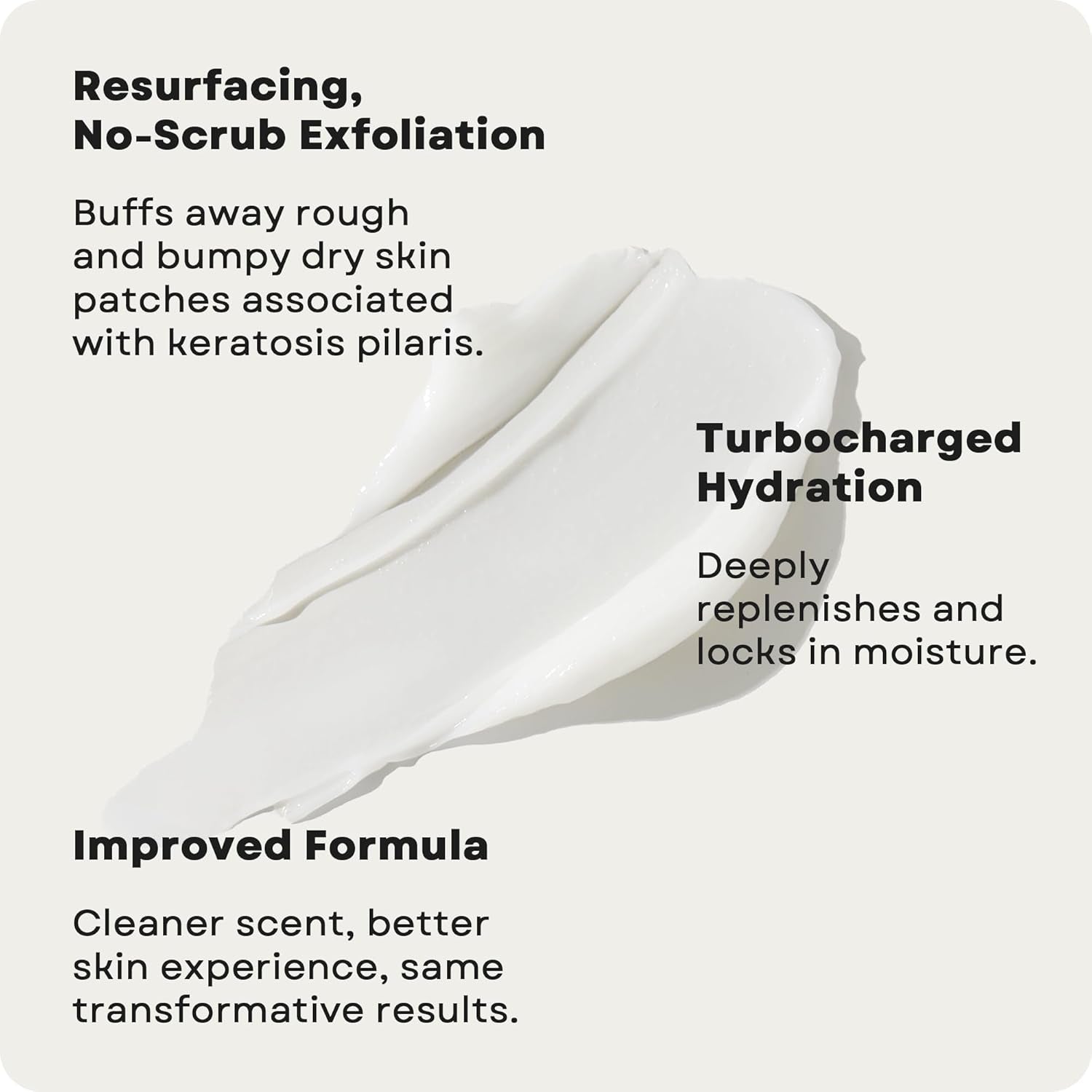 Amlactin KP Bumps Be Gone Hydrating Cream, Moisturizing Cream for Rough and Bumpy Dry Skin, 3 Oz Tube