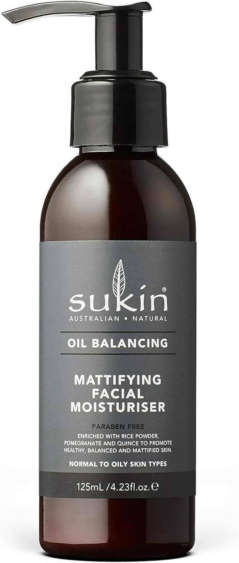 Oil Balancing, Mattifying Facial Moisturiser 125Ml, Prevents an Oily Base with Rice Powder & Chamomile, Australian Made & Owned, Vegan, Cruelty-Free