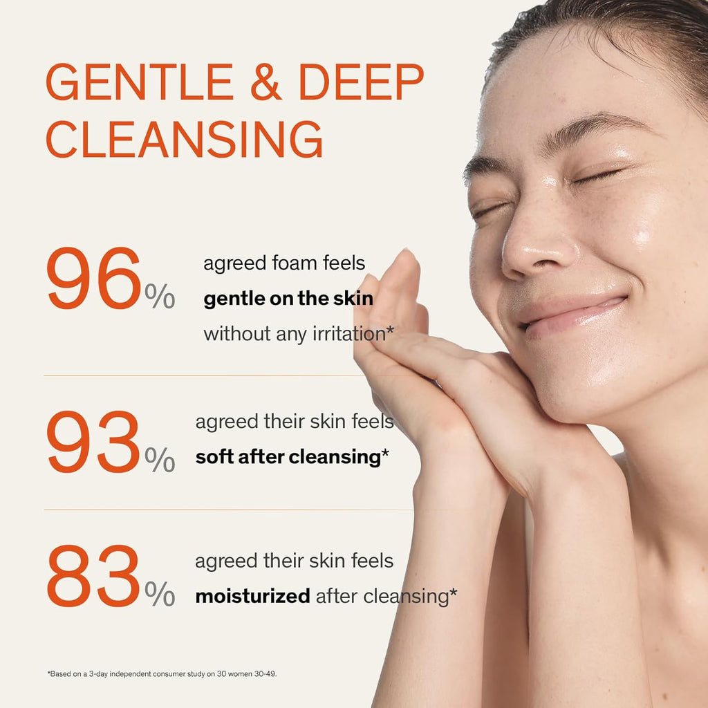 Gentle Cleansing Foam: Travel Sized Nutrient-Rich Lather for Skin Comforting Pore Cleansing 1.69 Fl. Oz.