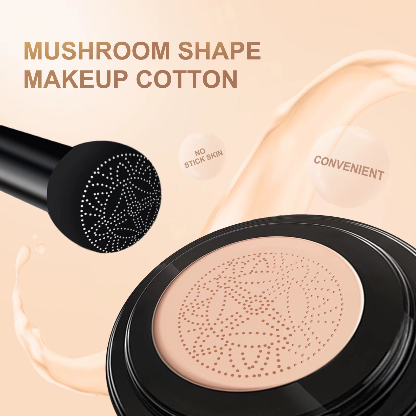 Mushroom Air Cushion CC Cream Mushroom Head Waterproof Brighten Base Makeup Cosmetics Professional Concealing Foundation