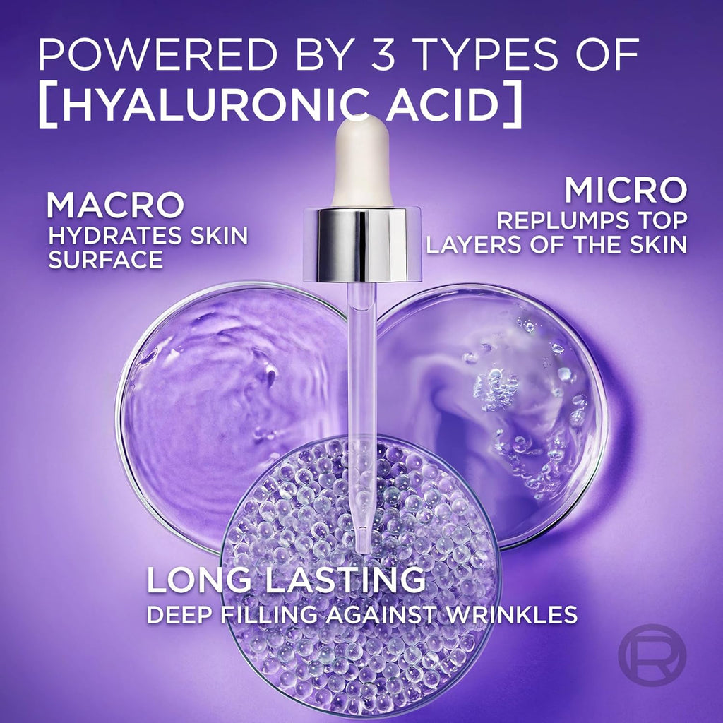 L'Oréal Paris, Face Serum, Hydrating & Plumping, Revitalift Filler 1.5% Pure Hyaluronic Acid, 30 Ml