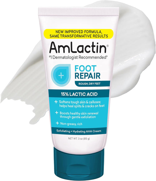 Foot Repair Foot Cream Therapy, Foot Cream for Dry Cracked Heels - 3 Oz Tube (Packaging May Vary)