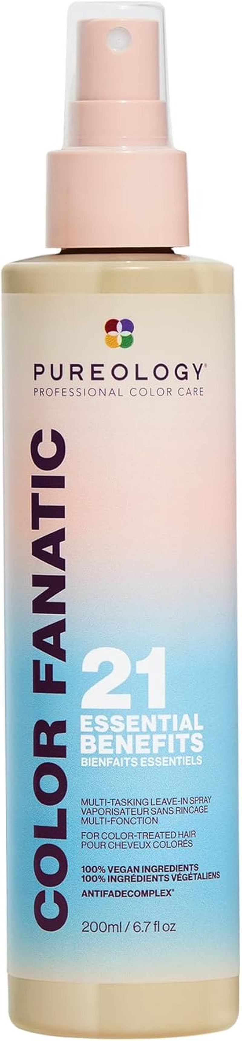 Pureology Color Fanatic Leave-In Conditioner | Hair Treatment and Detangler Spray | Smooths Frizz and Protects Hair Color from Fading | Heat Protectant | Vegan | 200Ml