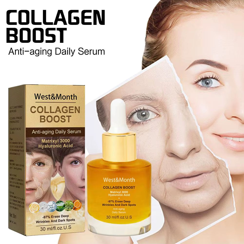 Collagen Boost Face Serum Esssence Moisturizing Tightening Hydrating Smoothing Serum Korean Skin Care Cosmetics