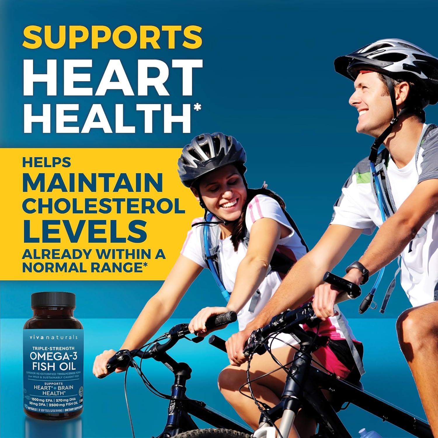 Fish Oil Supplement, 90 Capsules - Highly Concentrated Fish Oil, 2,200Mg Fish Oil/Serving (1400Mg of EPA & 480 Mg of DHA)