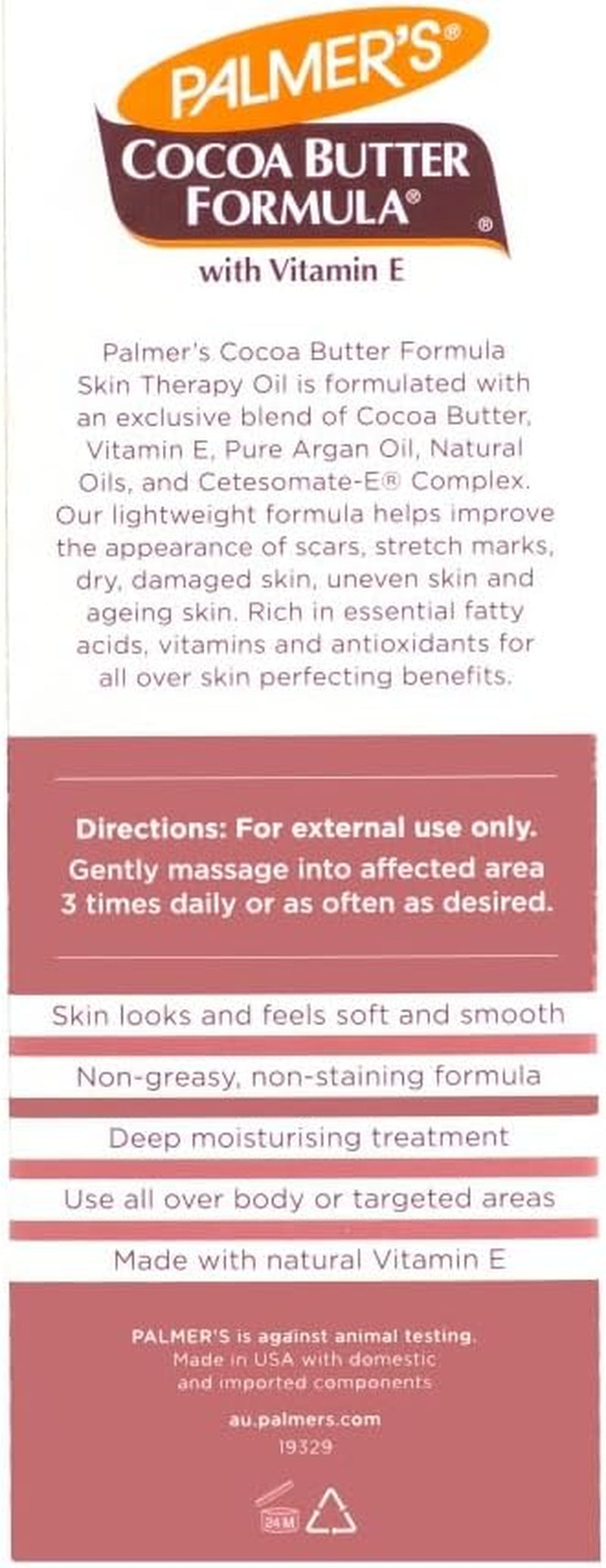Cocoa Butter Formula Rosehip Skin Therapy Oil, 60Ml