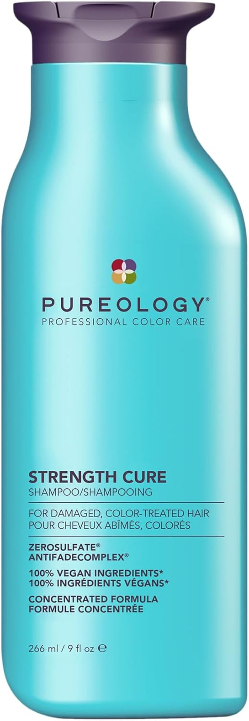Strength Cure Shampoo | for Damaged, Color-Treated Hair | Fortifies & Strengthens Hair | Sulfate-Free | Vegan | 266Ml