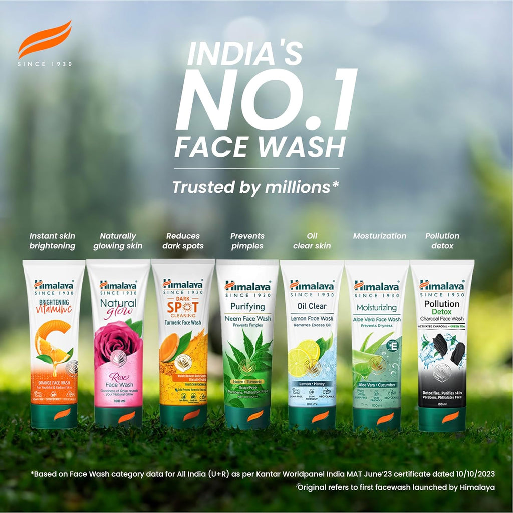 Himalaya Herbals Purifying Neem Face Wash, 300Ml Pack of 2
