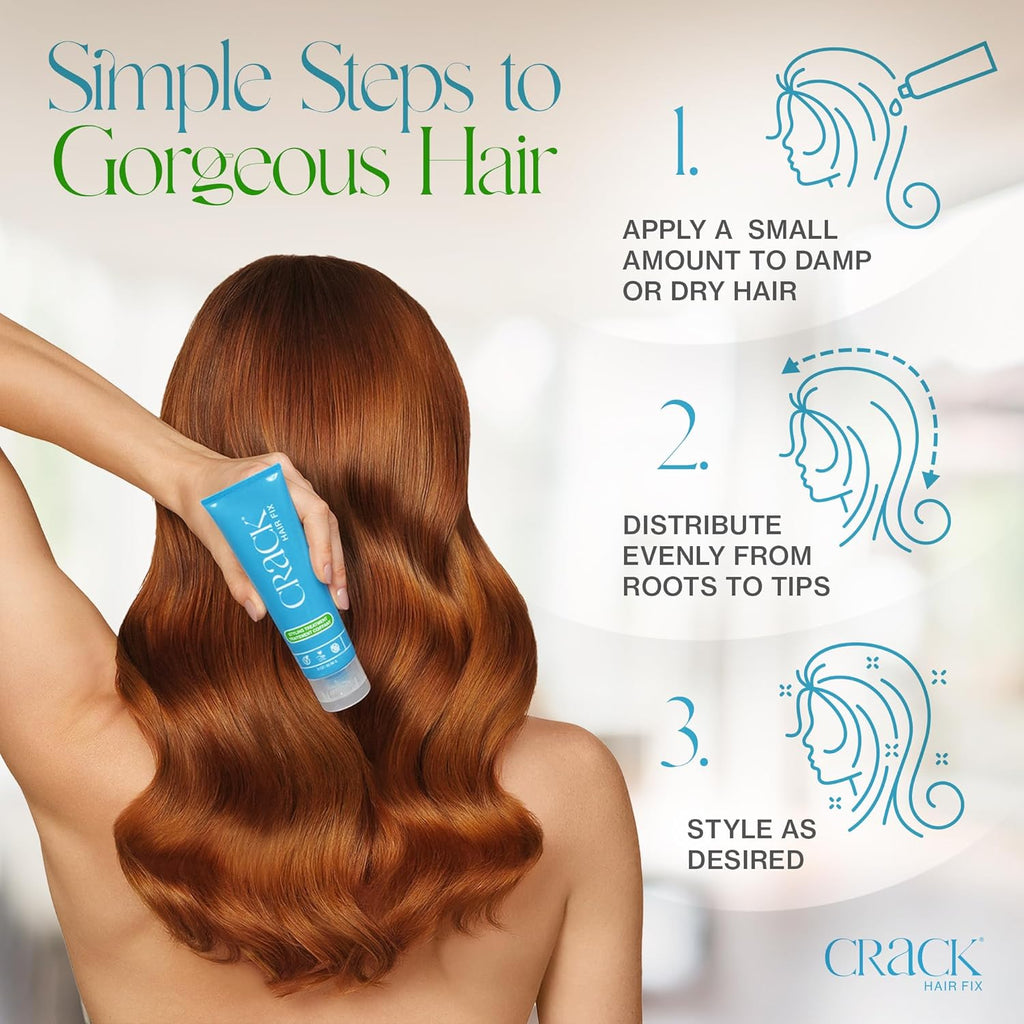 Crack Styling Leave-In Treatment with UV and Thermal Protection, 2.5 Fluid Ounce