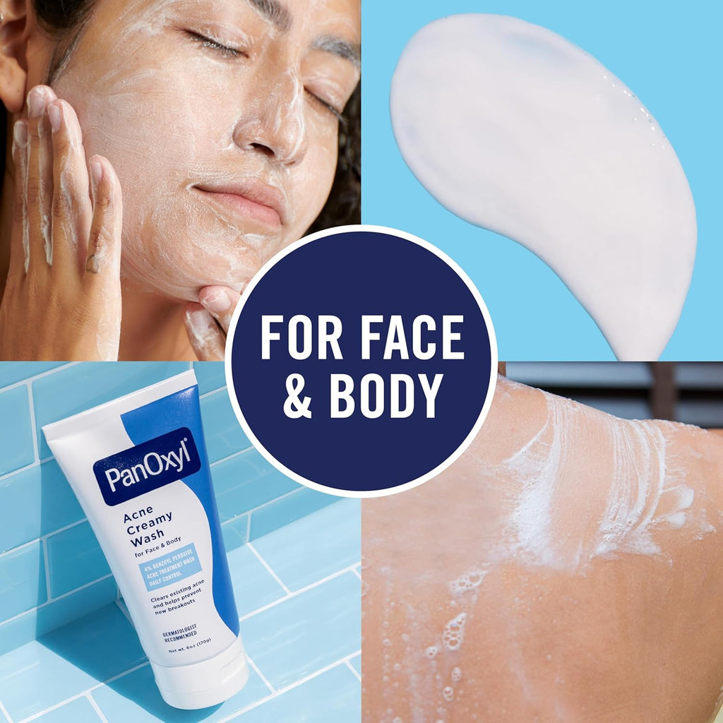 Benzoyl Peroxide 4% Daily Control Acne Creamy Wash 6 Oz (170G)