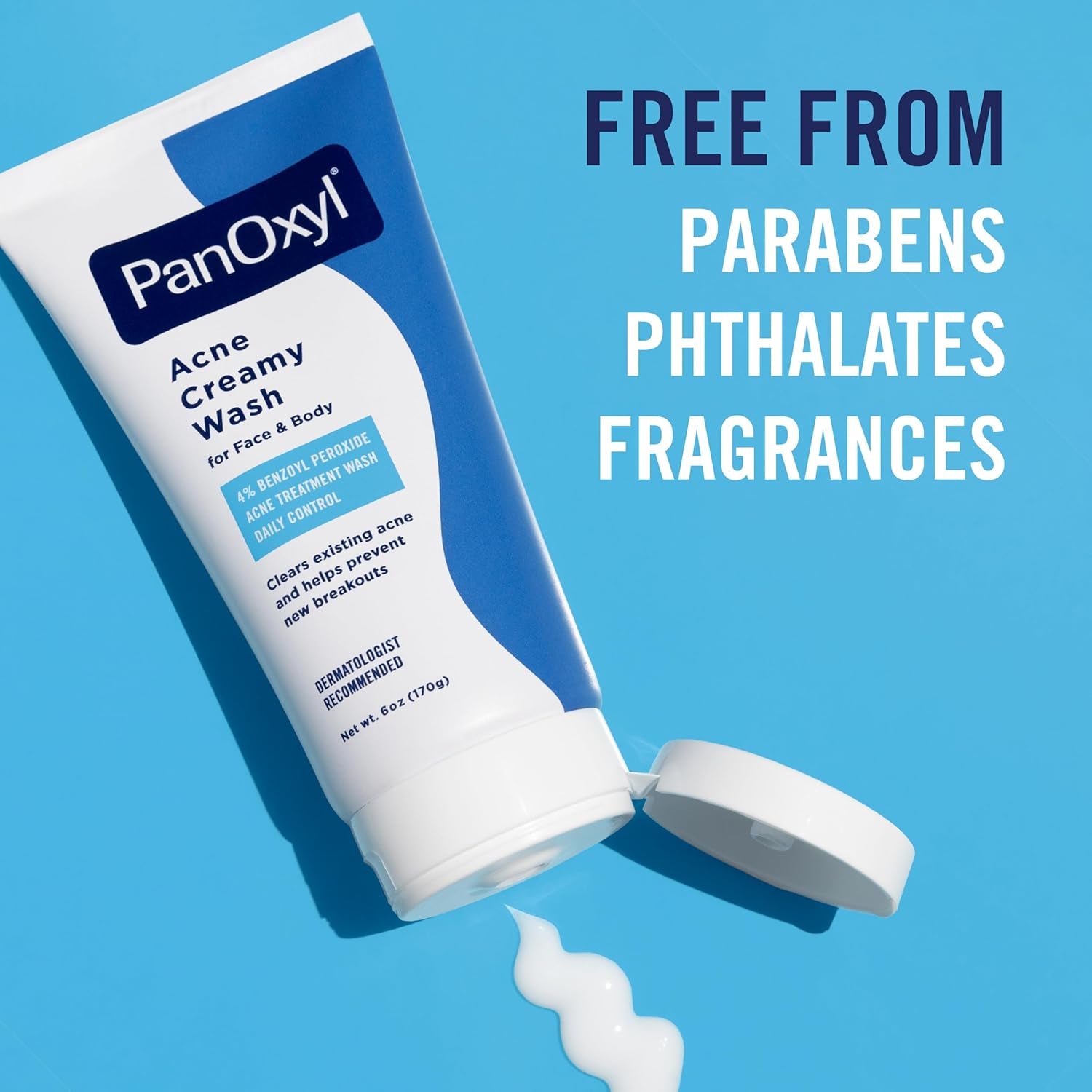 Benzoyl Peroxide 4% Daily Control Acne Creamy Wash 6 Oz (170G)