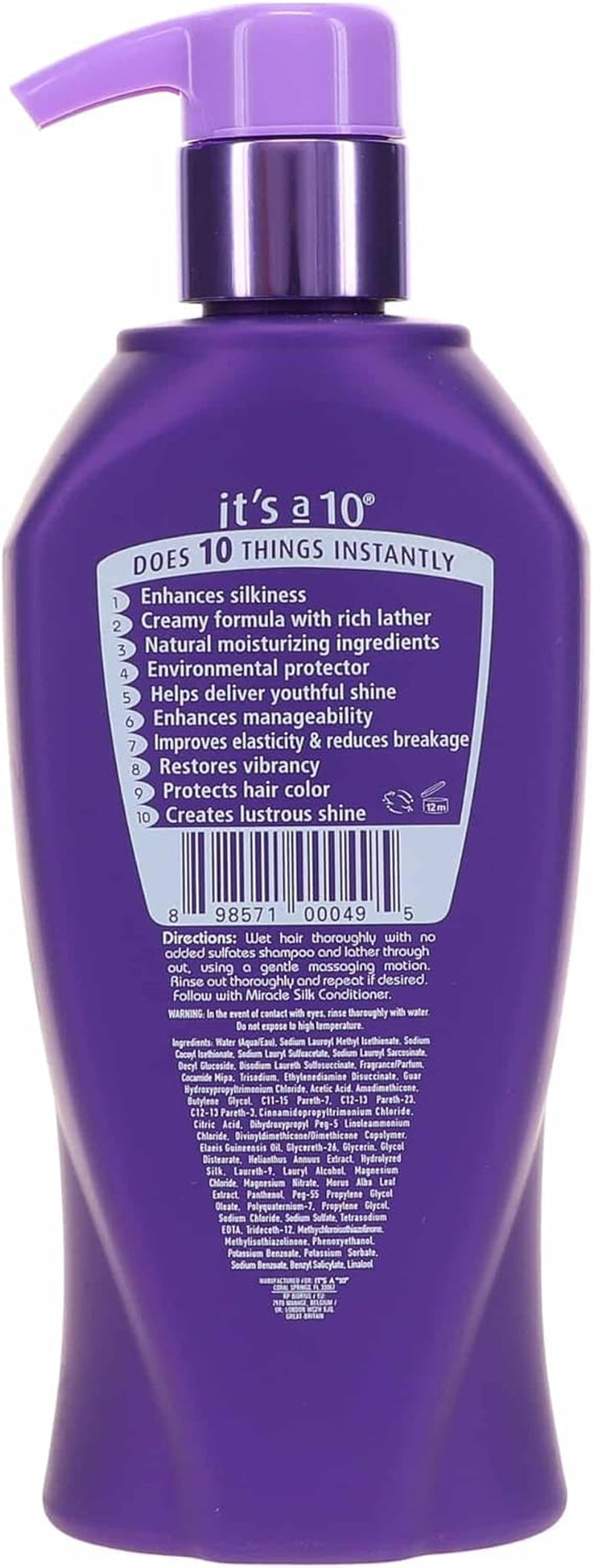 Haircare Silk Express Miracle Silk Shampoo, 10 Fl. Oz.