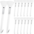 14 Pieces Fan Brushes Applicator, Mask Brushes for Facial Makeup Tools for Face Cosmetic(White)