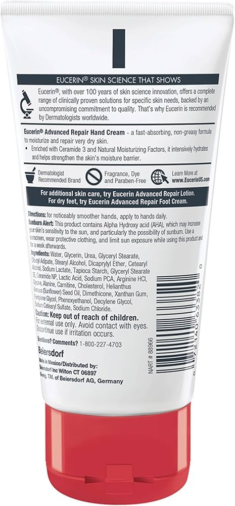 Eucerin Advanced Repair Hand Cream Pack of 3