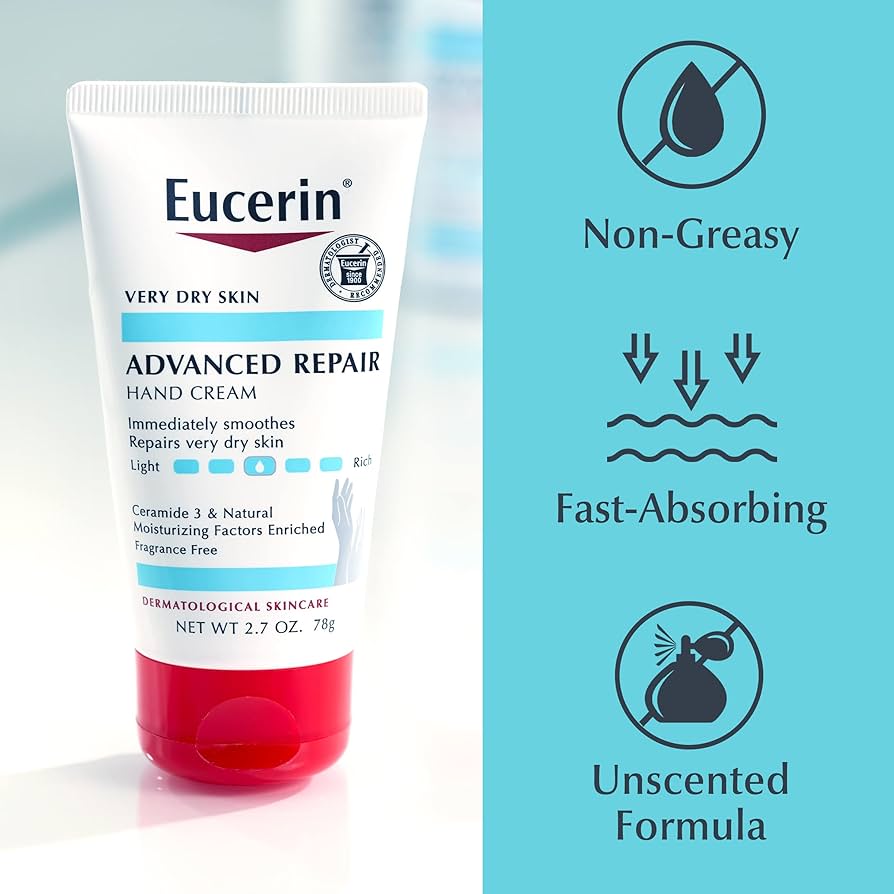 Eucerin Advanced Repair Hand Cream Pack of 3