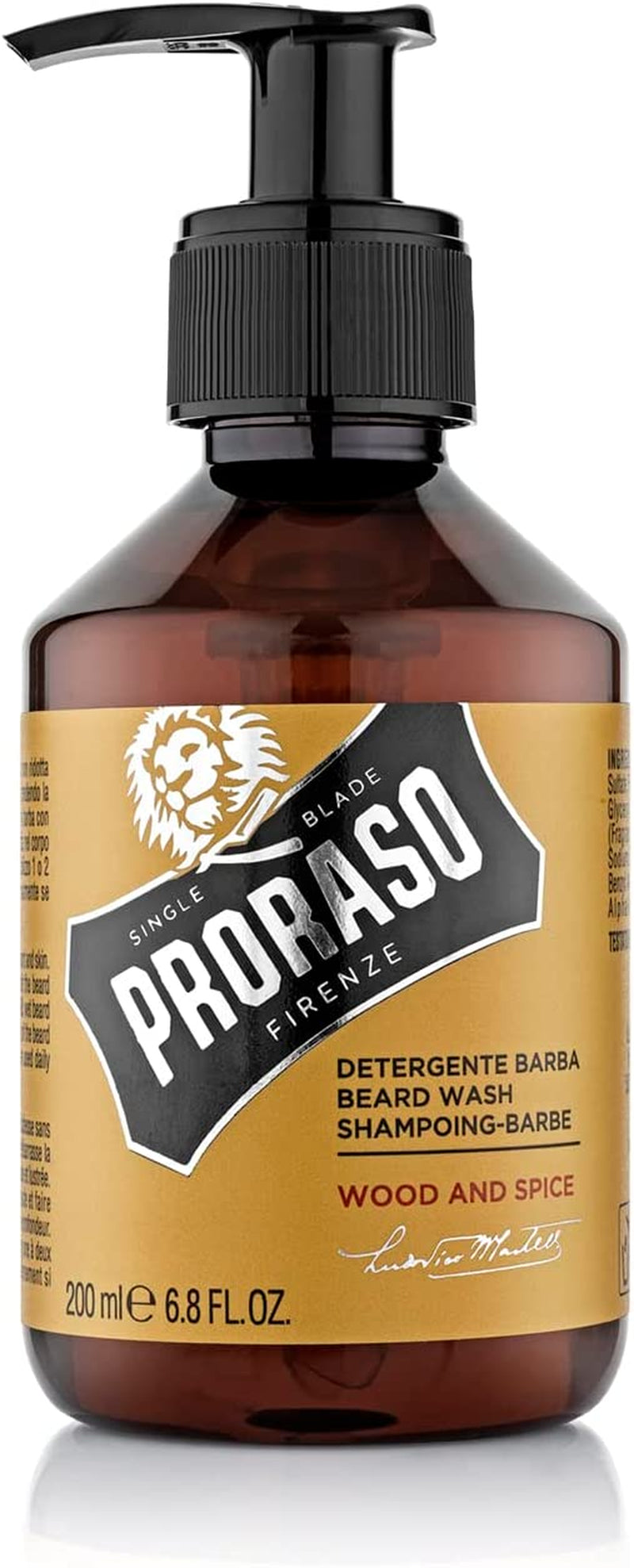 Refreshing Wood and Spice Beard Shampoo, Brown, 200 Ml (Pack of 1)