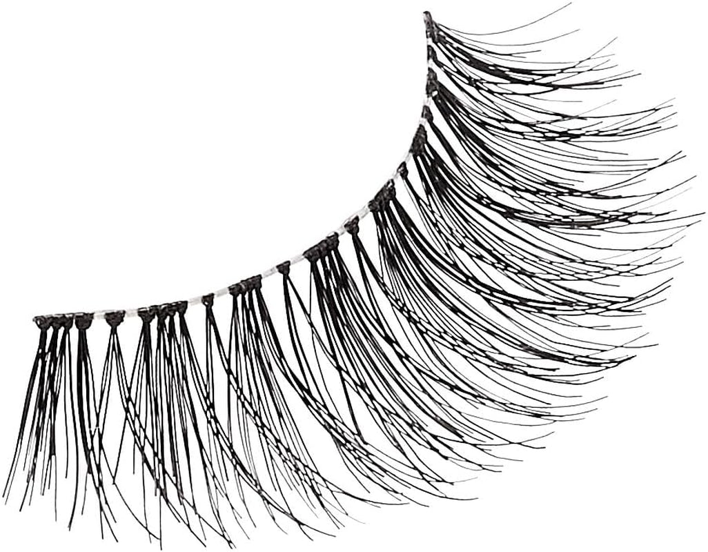 so Wispy Fake Eyelashes Multipack #09, Easy-To-Apply Lightweight False Eyelashes, 100% Cruelty-Free Natural Human Hair, Reusable and Contact Lens Friendly, 5 Pairs Black