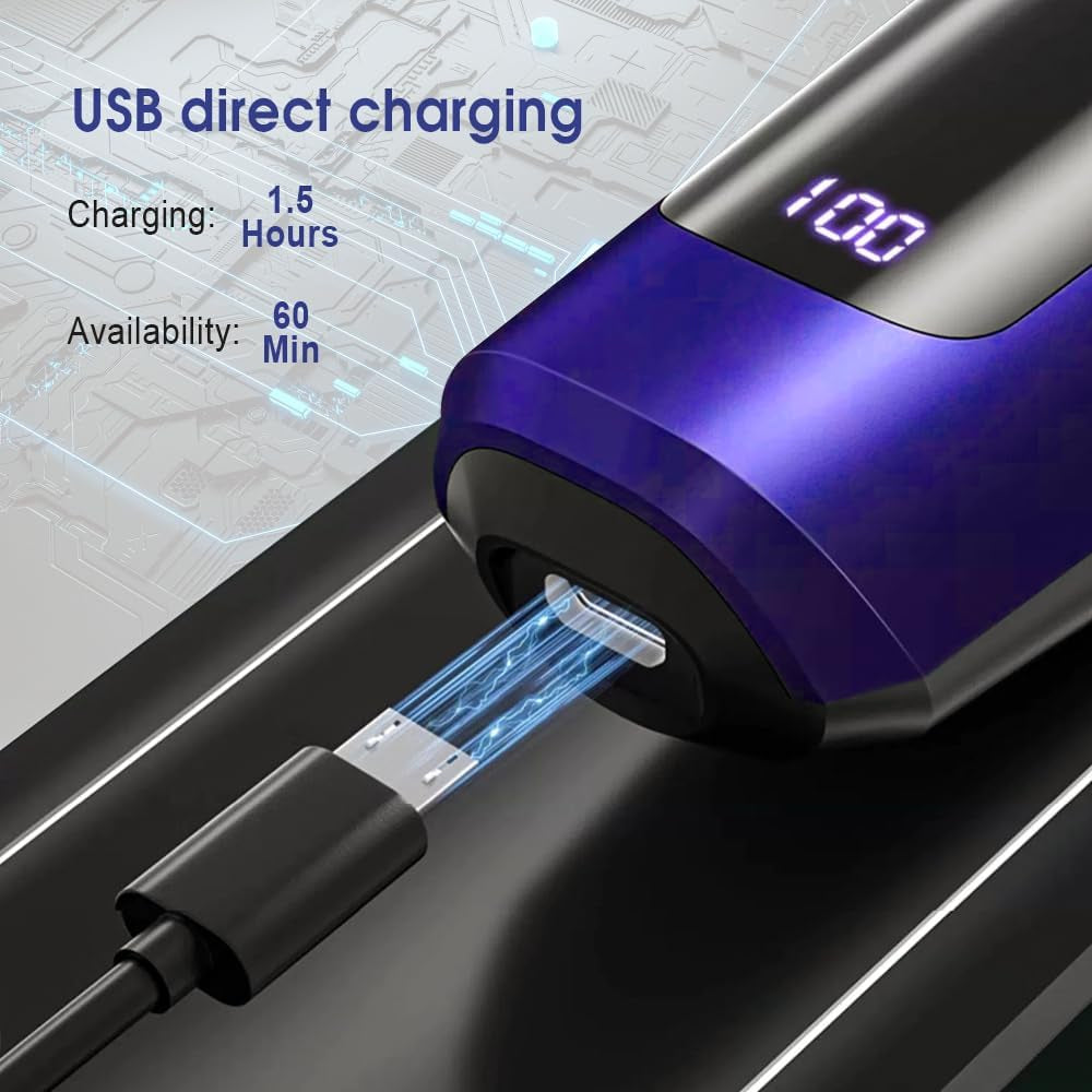 Electric Razor for Men, Electric Shavers for Men Cordless Rechargeable 3D Rotary Electric Razor for Men Face Shaver for Mens Shaving Electric Cordless Waterproof Wet/Dry Men'S Electric Shaver