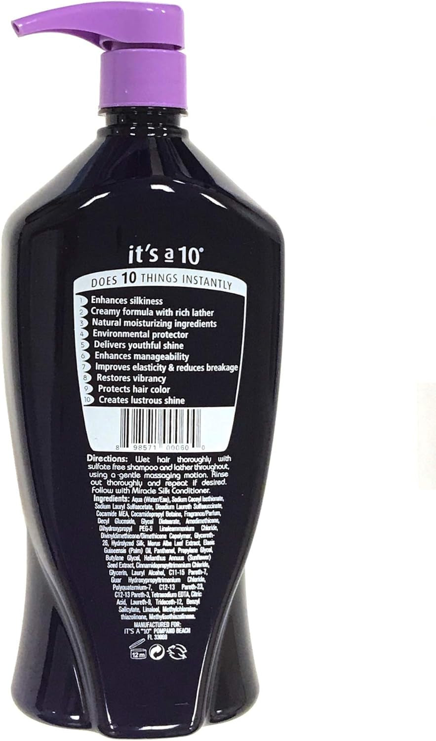 Silk Express Miracle Silk Shampoo by for Unisex - 33.8 Oz Shampoo, 1 L