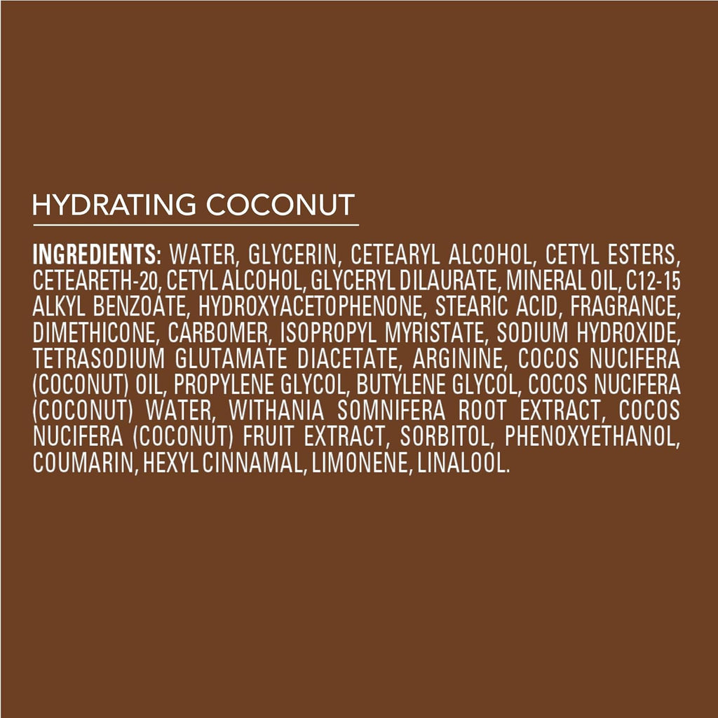 Hydrating Coconut Moisturizer for Dry Skin, 496 Ml, 16.8 Oz (21824)