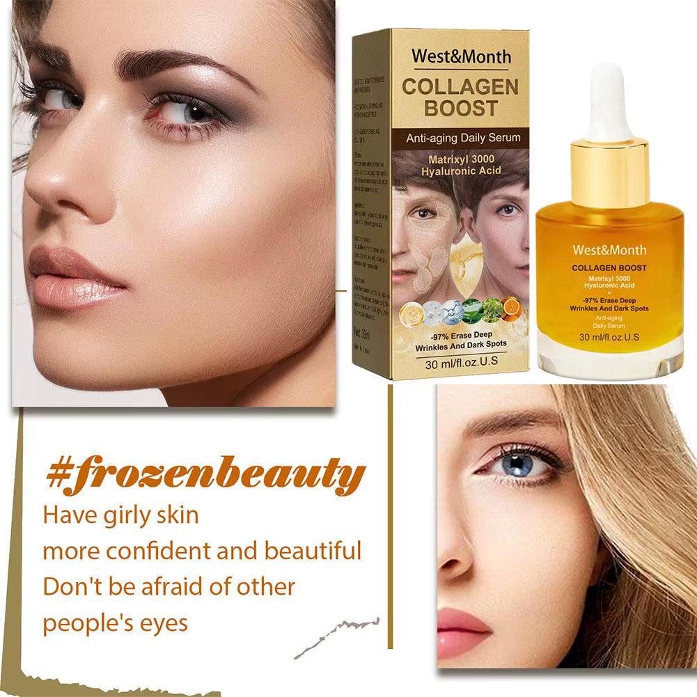 Collagen Boost Face Serum Esssence Moisturizing Tightening Hydrating Smoothing Serum Korean Skin Care Cosmetics