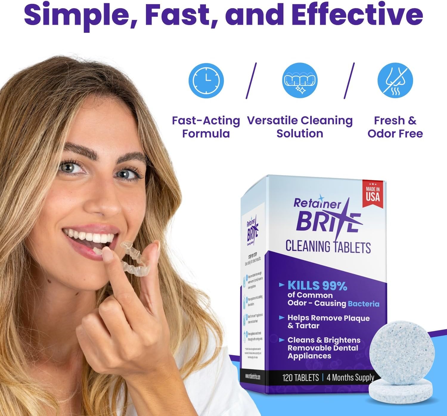Cleaning Tablets - 96 Tablets (New Formulation)