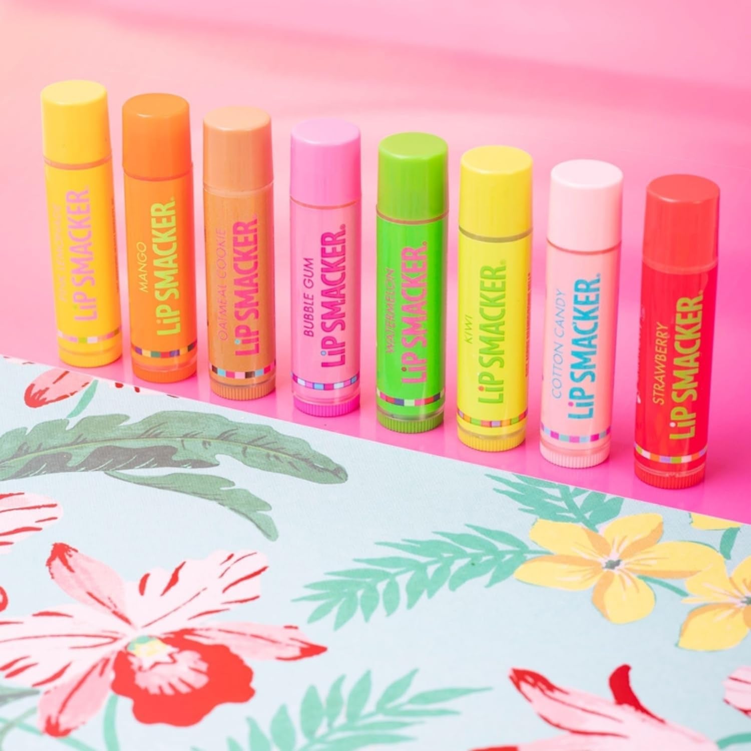 Original & Best Holiday Flavored Lip Balm Party Pack, Oatmeal Cookie, Vanilla, Mango, Watermelon, Tropical Punch, Cotton Candy, Kiwi, Strawberry, Clear