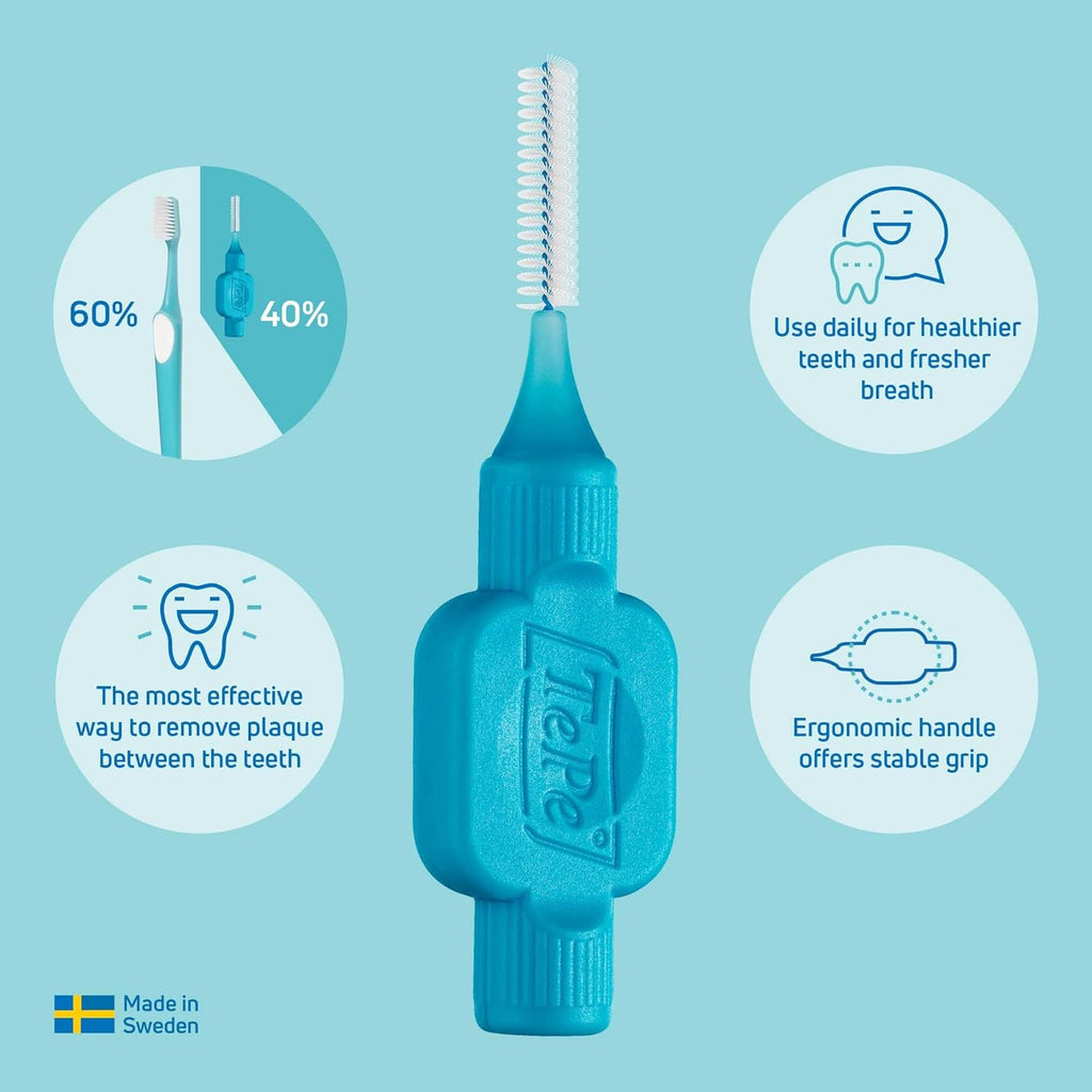 Interdental Brush, Original, Pink, 0.4Mm/Iso 0, 20Pcs, Plaque Removal, Efficient Clean between the Teeth, Tooth Floss, for Narrow Gaps