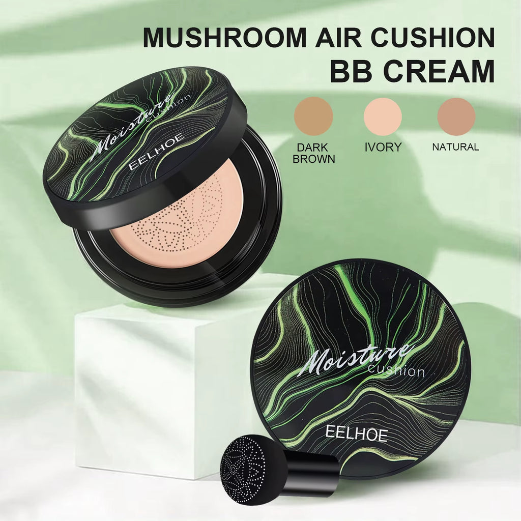 Mushroom Air Cushion CC Cream Mushroom Head Waterproof Brighten Base Makeup Cosmetics Professional Concealing Foundation