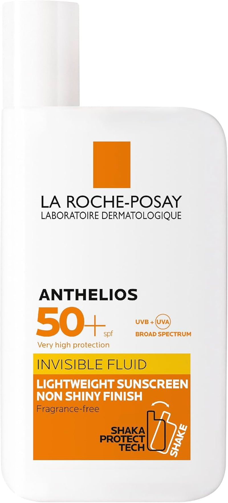 La Roche-Posay Sunscreen Lotion, Ultra-Light Fluid, Water Resistant, Invisible Fluid with SPF 50+, n-Perfumed, Anthelios XL, 50Ml