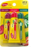 Moisturizing Lip Balm Variety Pack - Fresh Cherry, Strawberry, Wintergreen .35 Oz Tube