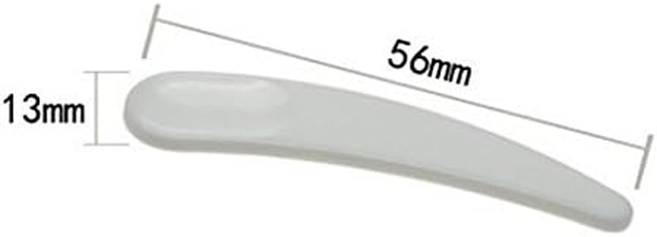100 PCS Mini Curved Cosmetic Scoop Makeup Mask Plastic Spoon (White)