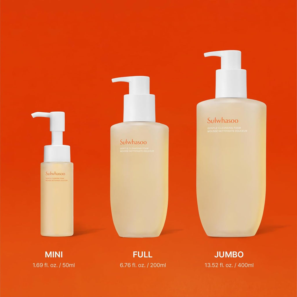 Gentle Cleansing Foam: Travel Sized Nutrient-Rich Lather for Skin Comforting Pore Cleansing 1.69 Fl. Oz.
