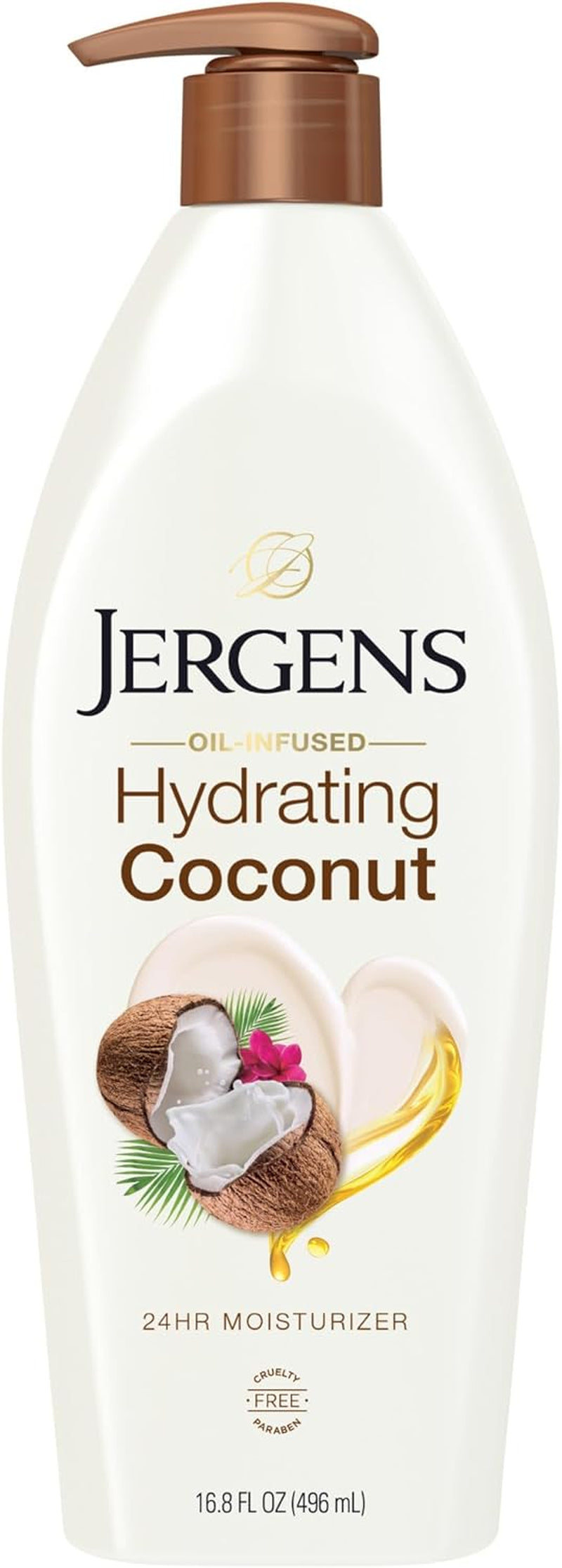 Hydrating Coconut Moisturizer for Dry Skin, 496 Ml, 16.8 Oz (21824)