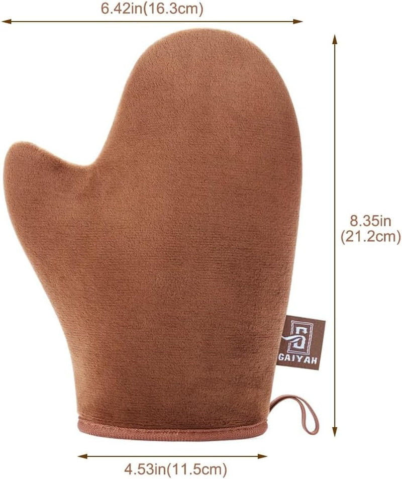 (Single) - GAIYAH Self Tanning Mitt Applicator - Sunless Tanning Mitt Self Tanner Mitt Self Tanning Mit Self Tan Mitt Self Tanner Applicator Mitt Tan Applicator Mitt with Thumb Ultra Soft Tanning Glove